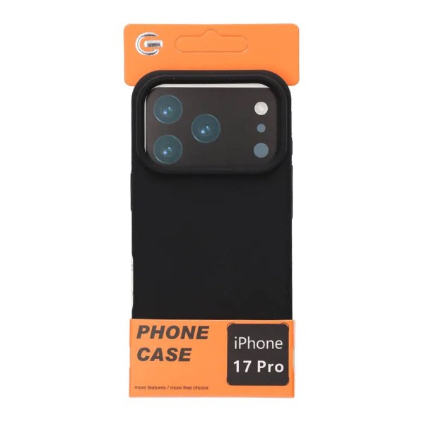 iPhone 17 Pro Deksel Liquid Silicone Svart
