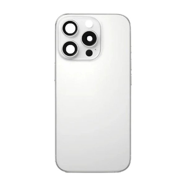 iPhone 16 Pro Baksideglass med smådeler - Hvit Titan