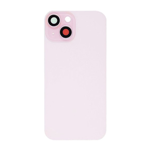 iPhone 15 Baksideglass med smådeler - Rosa
