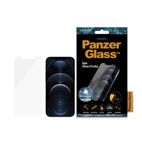 PanzerGlass iPhone 12 Pro Max Skjermbeskytter Standard Fit