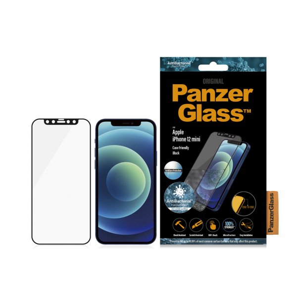 PanzerGlass iPhone 12/iPhone 12 Pro Skjermbeskytter Edge-to-Edge Blendfritt