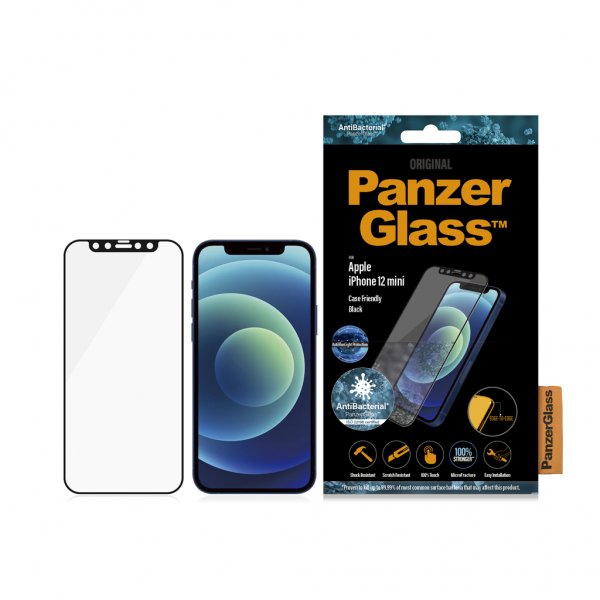 PanzerGlass iPhone 12 Mini Skjermbeskytter Edge-to-Edge Anti-Bluelight