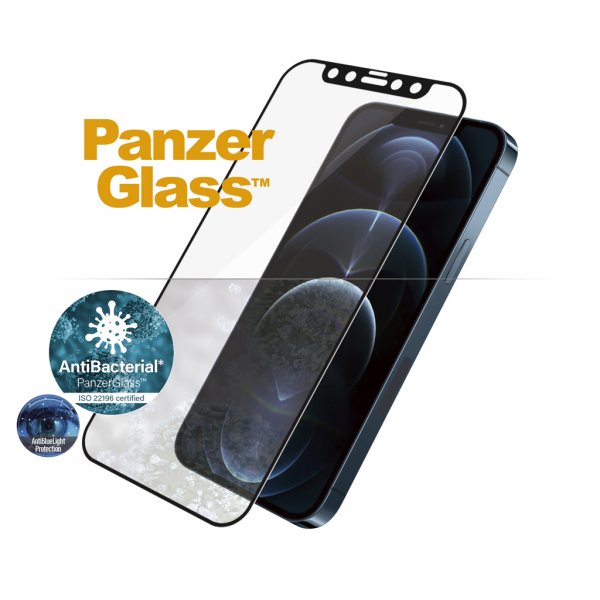 PanzerGlass iPhone 12 Pro Max Skjermbeskytter Edge-to-Edge Anti-Bluelight