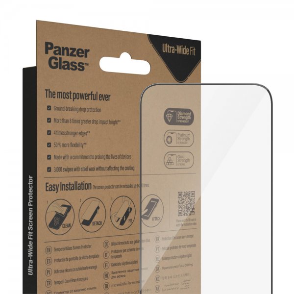 PanzerGlass iPhone 14 Pro Max Skjermbeskytter Ultra-Wide Fit