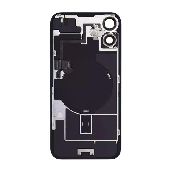 iPhone 16 Plus baksideglass med smådeler - gul