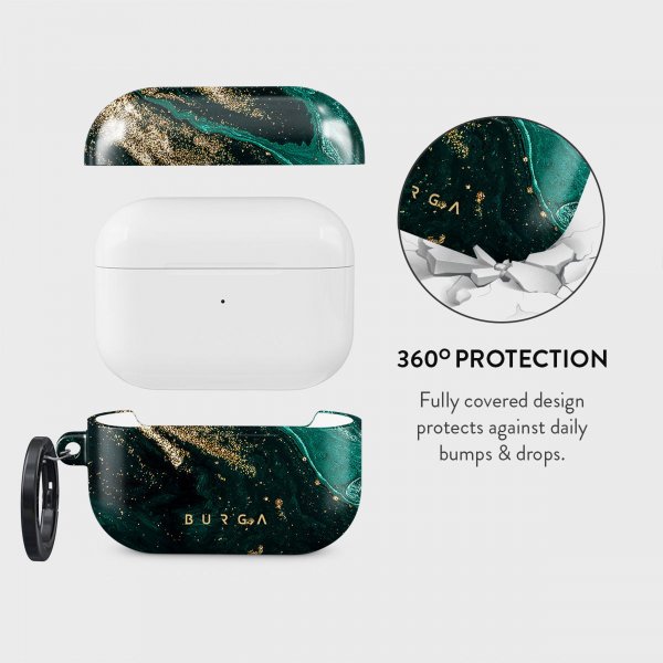 Burga AirPods Pro 2 Deksel Design Emerald Pool