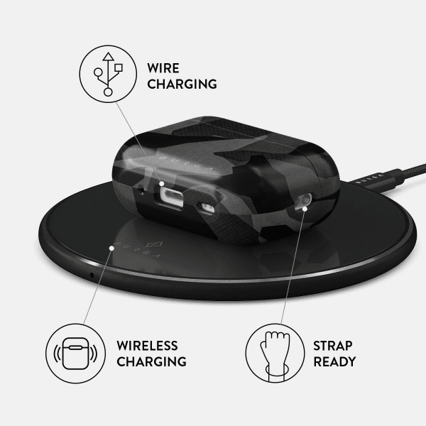 Burga AirPods Pro 2 Deksel Design Night Black Camouflage