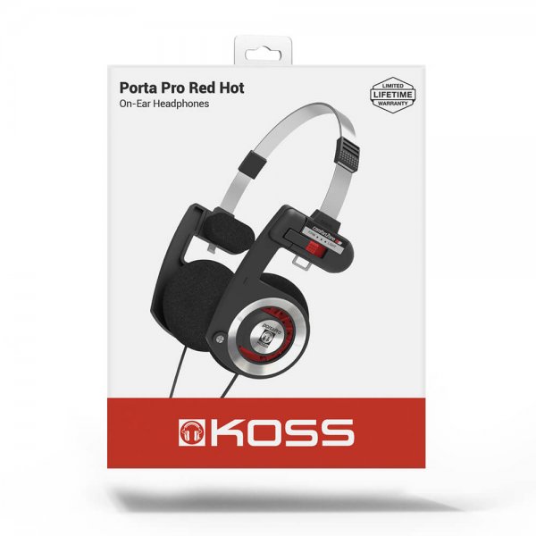 Koss Hodetelefoner PortaPro 2.0 On Ear Red Hot