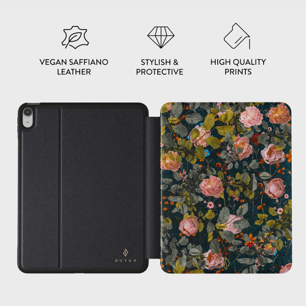 Burga iPad 10.9 (gen 10)/iPad 11 (A16) Etui Folio Bloomy Garden