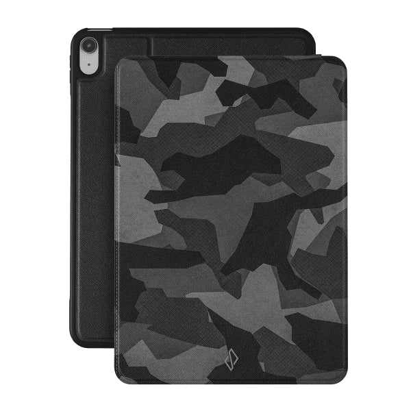 Burga iPad 10.9 (gen 10)/iPad 11 (A16) Etui Folio Night Black Camouflage