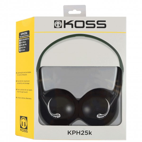 Koss Hodetelefoner KPH25K On Ear Svart