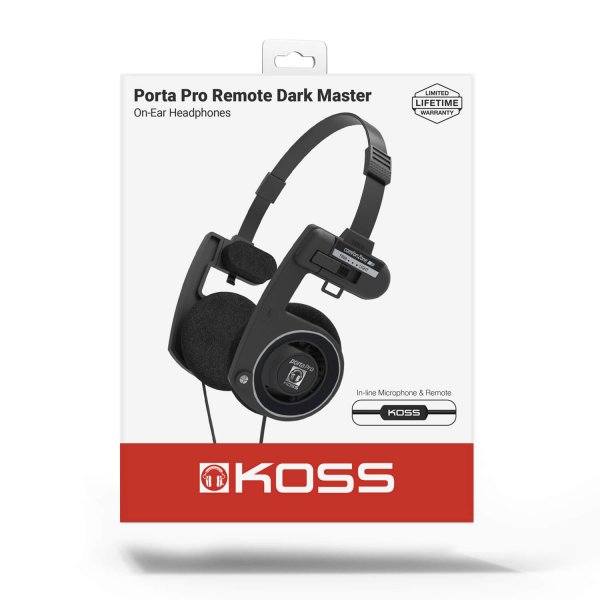 Koss Hodetelefoner PortaPro 3.0 On-Ear Mic Remote Dark Master
