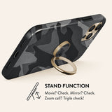 Burga Holder Telefon Ring Night Black Camo
