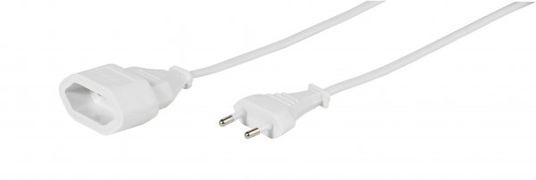 Vivanco Euro forlengelseskabel 3m Hvit