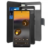 Puro Google Pixel 6a Etui Wallet Detachable 2 in 1 Svart