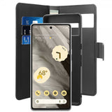 Puro Google Pixel 7 Etui Wallet Detachable 2 in 1 Svart