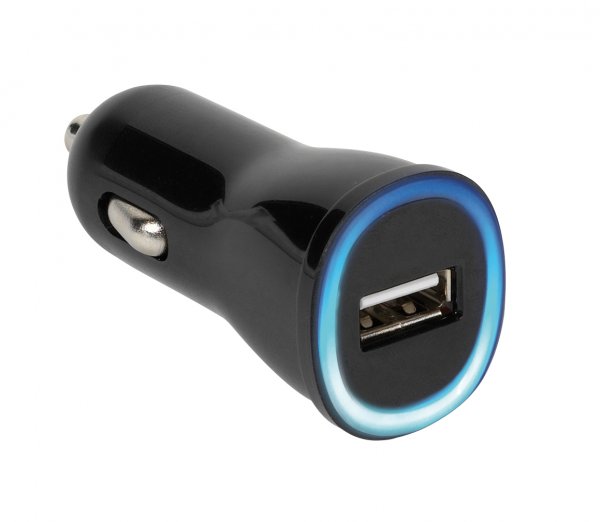 Vivanco Mobillader til bil 1xUSB-A 2.1A 12/24V  Svart