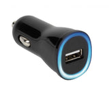 Vivanco Mobillader til bil 1xUSB-A 2.1A 12/24V  Svart