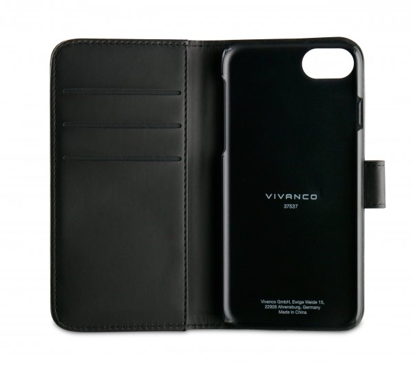 Vivanco iPhone 6/6S/7/8/SE Etui Classic Wallet Svart