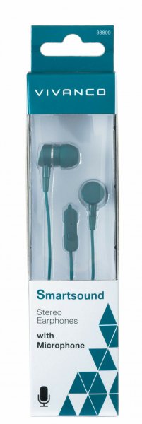Vivanco Hodetelefoner SmartSound In-Ear Plugin Headset 3.5mm Blå