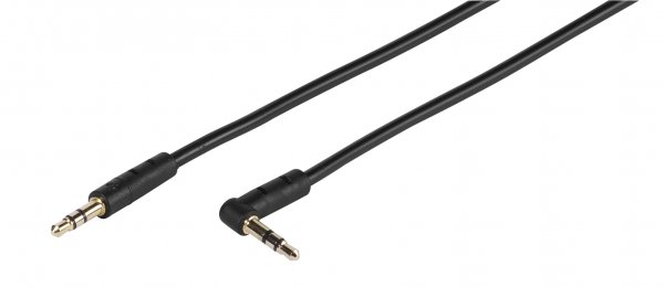 Vivanco Lydkabel 3,5 mm vinklet 0,5 meter