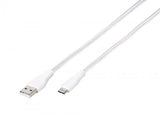 Vivanco Kabel Longlife Braided USB-A/USB-C 1.5m Hvit