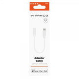 Vivanco Lightning til 3.5mm lydadapter MFI hvit