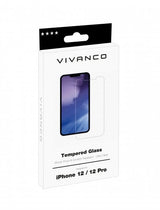 Vivanco iPhone 12/iPhone 12 Pro Skjermbeskytter Herdet Beskyttelsesglass 9H