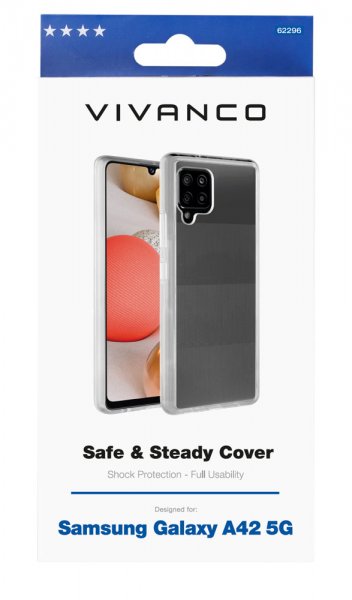 Vivanco Samsung Galaxy A42 5G Deksel Safe & Steady Transparent