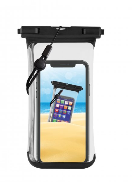 Vivanco 6.7" Smarttelefon Strandveske Vanntett Etui IPX8 Svart