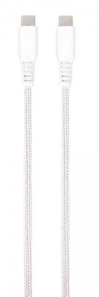 Vivanco Kabel Longlife Braided USB-C/USB-C 0.5m Hvit