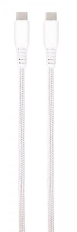Vivanco Kabel Longlife Braided USB-C/USB-C 0.5m Hvit