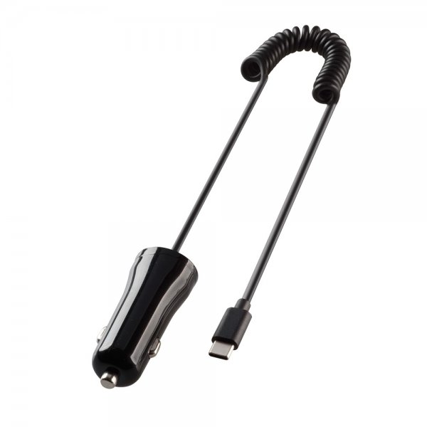 Vivanco Mobillader til bil med Fjærkabel 1m USB-C 12W Svart