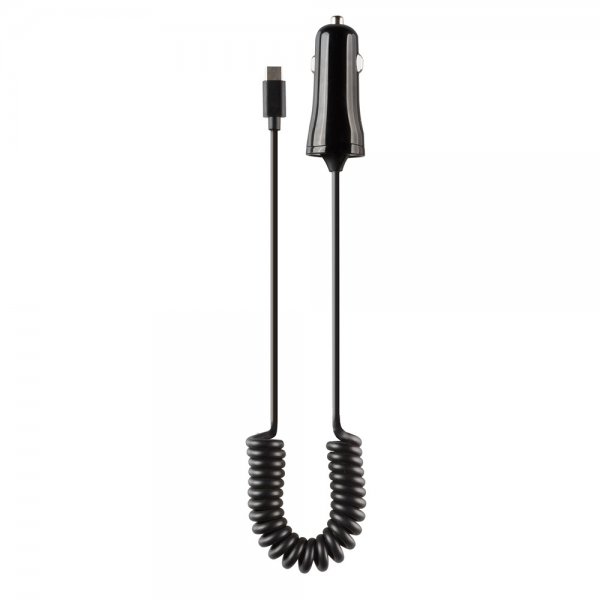Vivanco Mobillader til bil med Fjærkabel 1m USB-C 12W Svart