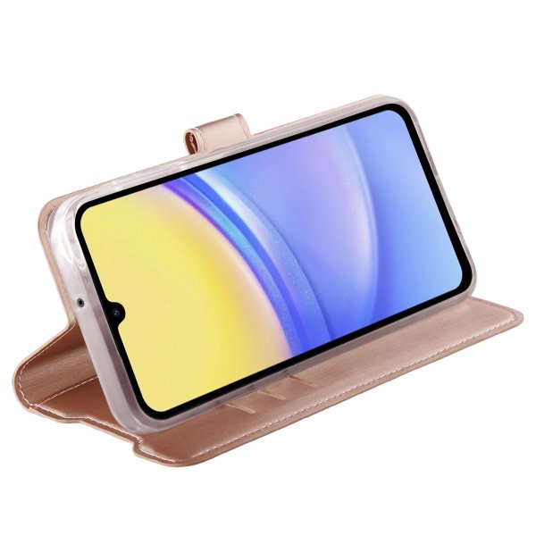 Vivanco Samsung Galaxy A55 Etui Classic Wallet Rosegull