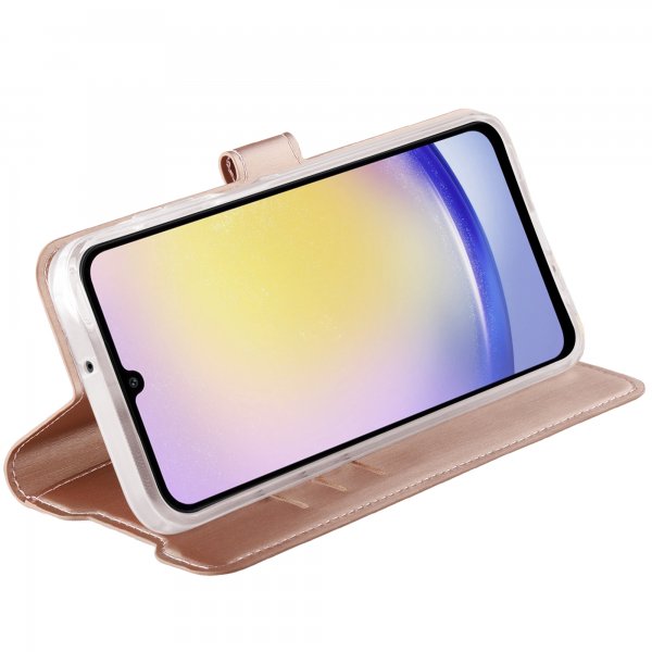 Vivanco Samsung Galaxy A35 Etui Classic Wallet Rosegull