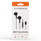 Vivanco Hodetelefoner Smart Pro USB-C In-Ear Headset Svart
