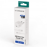 Vivanco Samsung Lader med Kabel 25W Super Fast Charger Set
