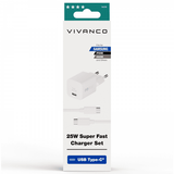 Vivanco Samsung Lader med Kabel 25W Super Fast Charger Set