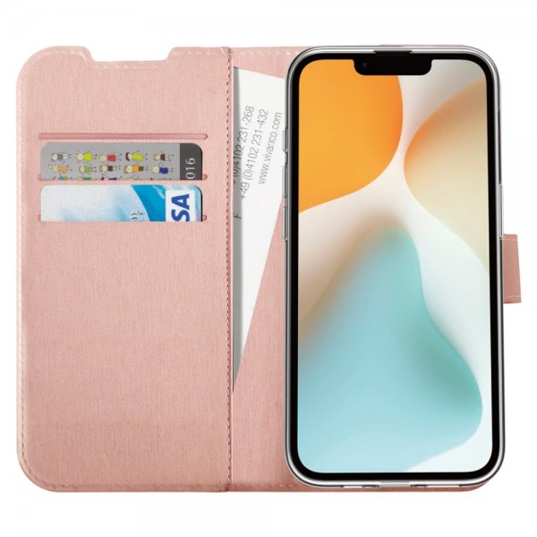 Vivanco iPhone 16e/17e Etui Classic Wallet Rosegull