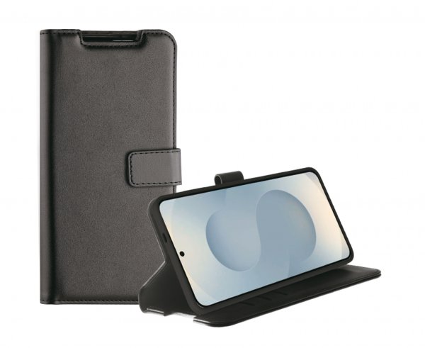 Vivanco Samsung Galaxy S25 Edge Etui Classic Wallet Svart