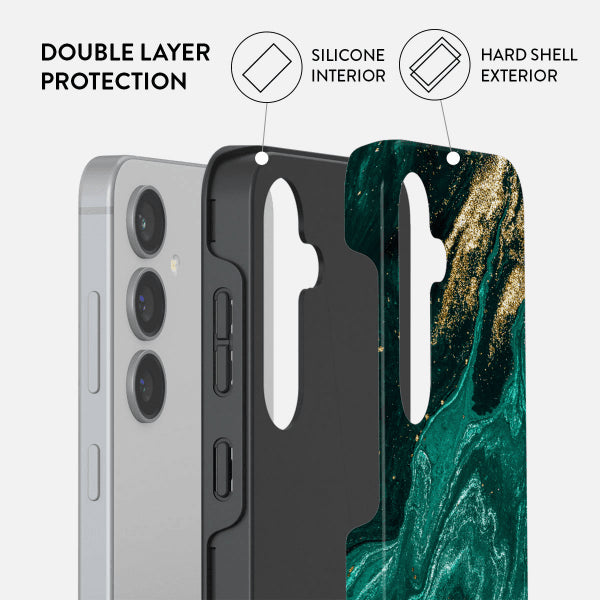 Burga Samsung Galaxy S24 FE Deksel Tough Emerald Pool
