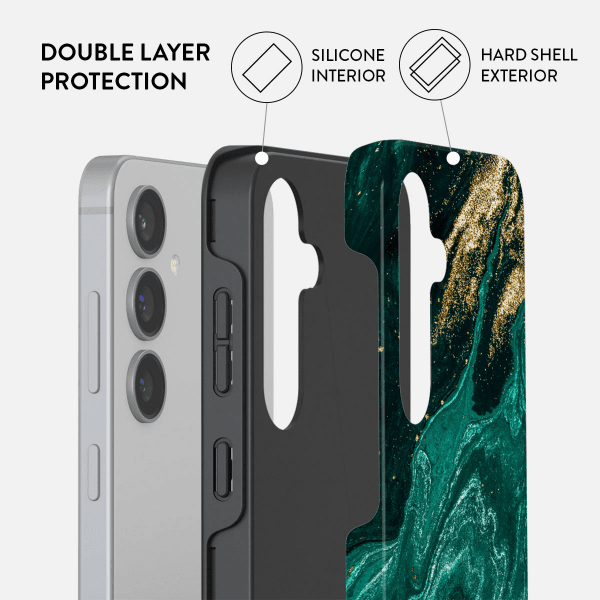 Burga Samsung Galaxy S24 Deksel Tough Emerald Pool
