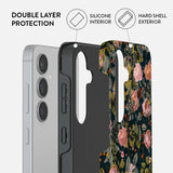 Burga Samsung Galaxy S24 Deksel Tough Bloomy Garden