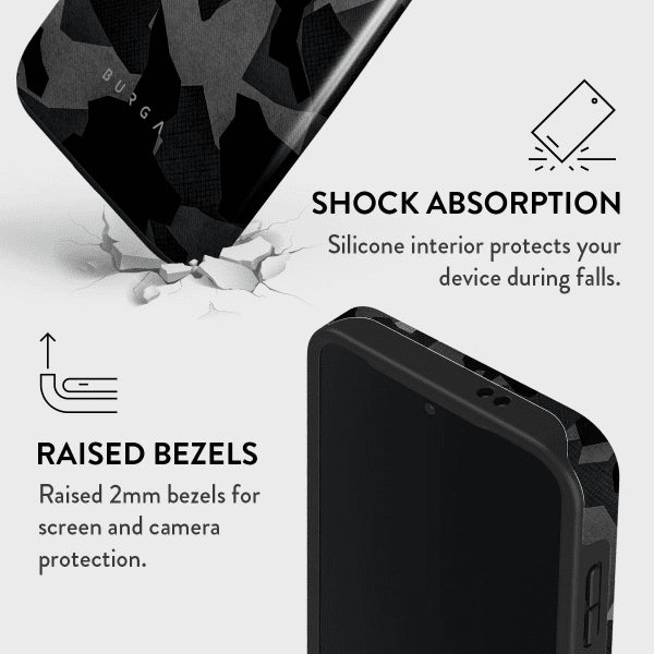 Burga Samsung Galaxy S24 Deksel Tough Night Black Camo