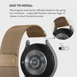 Burga Samsung Galaxy Watch 20mm Armbånd Metal Mesh Gull