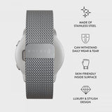 Burga Samsung Galaxy Watch 20mm Armbånd Metal Mesh Sølv
