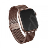 Burga Apple Watch 44/45/46mm/Ultra 49mm Armbånd Mesh Elegance Rosegull