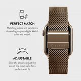Burga Apple Watch 38/40/41/42mm Armbånd Mesh Elegance Gull