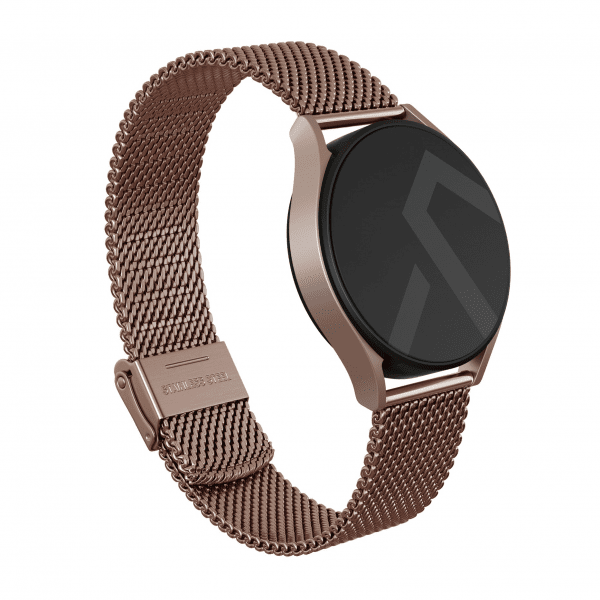 Burga Samsung Galaxy Watch 22mm Armbånd Mesh Elegance Rosegull
